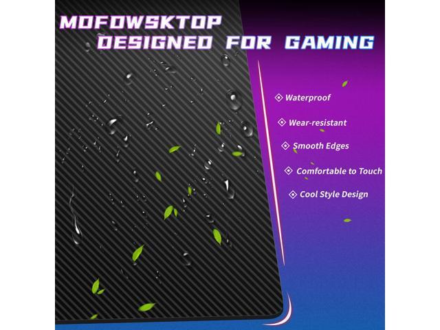 39 inch Gaming Computer Desk PC Z Shaped Table with Headphone Hook, Easy to Assemble Home Office for Teen/Student Gamer, Carbon Fiber Workstation,...