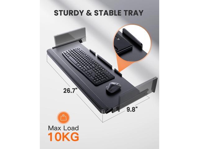 ErGear Large Electric Standing Desk with Keyboard Tray, 63x28 Inches Adjustable Height Sit Stand Up Desk, Home Office Desk Computer Workstation, Black