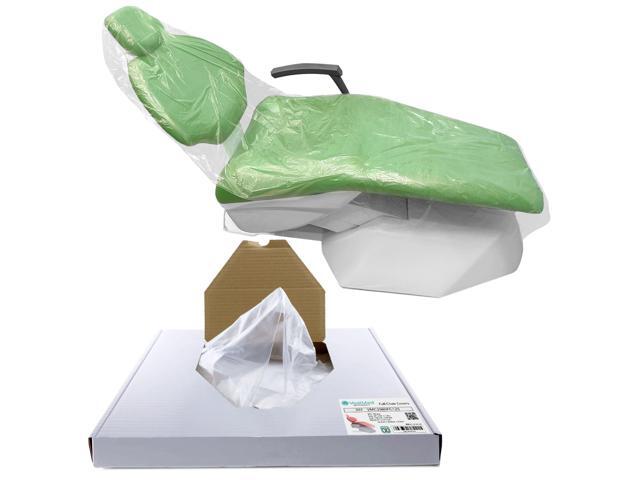 375 Pcs Full Dental Chair Covers 29'' X 80'' X 1.34c by Vastmed Clear Dental Chair Covers Sleeve for Covering Chair Waterproof Plastic Cover...