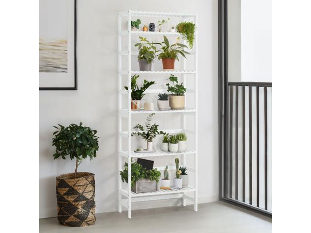 CAPHAUS Bookshelf, 6-Tier Book Shelf, Modern Wood Tall Book Shelf,Freestanding Corner Shelves Organizer Rack, for Living Room, Home Office...