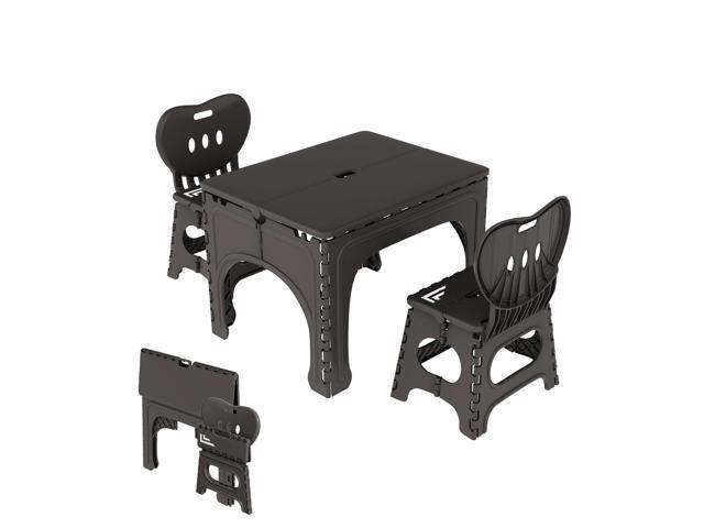 UNICOO Kids Folding Table and Chairs Set, Kids Table & Chairs Foldable, Foldable Activity Table, Portable Picnic Table, Ideal for Indoor and...