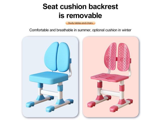 Height Adjustable Kids Study Desk and Chair Set with Shelf, Astronaut Pattern, Ergonomic Dual Back Support, Storage Drawer, for Boys and Girls 3+...