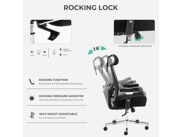 Big and Tall Office Chair 700lbs with Ergonomic W Wide Thick Seat Cushion, Oversized Mesh Desk Chair with Adjustable Lumbar for Heavy People,...