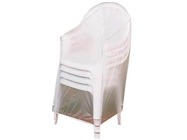 Miles Kimball Outdoor Chair Cover, Weather-Resistant, Fits Up to 24 in. L x 24 in. W x 35 in. H, Clear