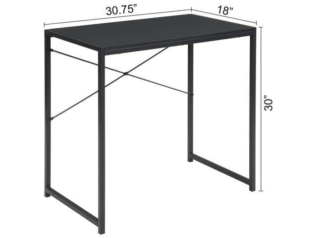 eHemco 30 Inch Small Rectangular Computer Desk for Home, Office and Study, Black