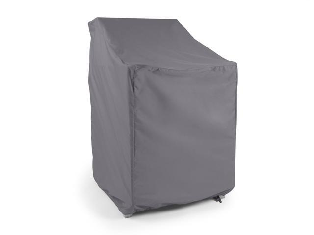 Covermates Elite Outdoor Stacking Chair Cover Water-Resistant Polyester Patio Chair Protector, Drawcord Hem, Mesh Vent, Fits Most Garden & Deck...