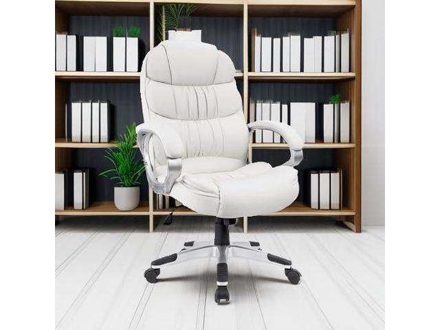 Homall Office Chair High Back Computer Desk Chair, PU Leather Adjustable Height Modern Executive Swivel Task with Padded Armrests and Lumbar...