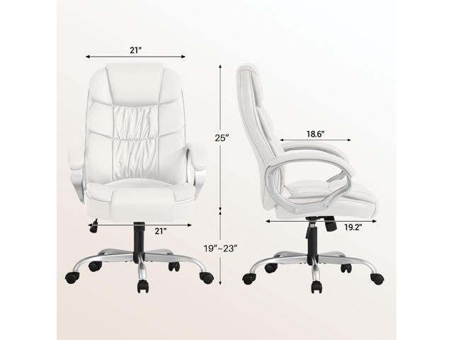 Homall Office Chair High Back Computer Desk Chair, PU Leather Adjustable Height Modern Executive Swivel Task with Padded Armrests and Lumbar...