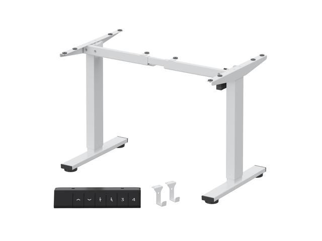 FLEXISPOT EN1 Height Adjustable Standing Desk Frame with Memory Controller, Electric Sit Stand Desk Base for Home and Office (White Frame Only)
