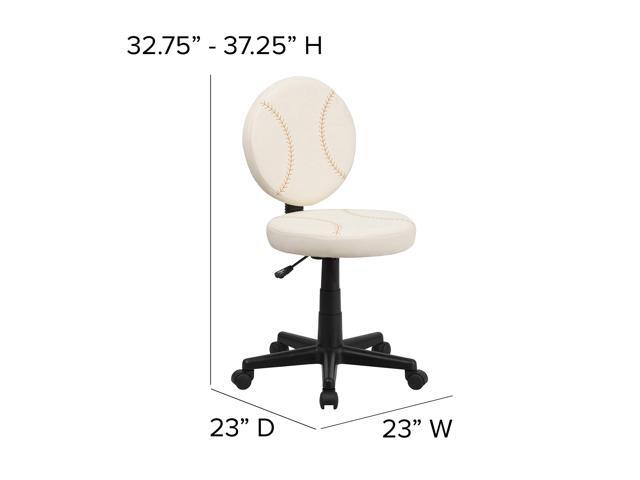 EMMA + OLIVER Baseball Swivel Task Office Chair