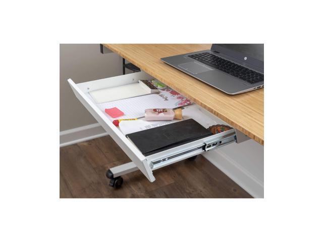 Stand Up Desk Store Add-On Office Sliding Under-Desk Drawer Storage Organizer for Standing Desks Requires 14' of Front to Back Clearance Beneath...