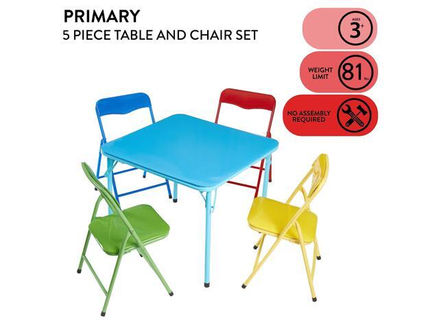 Heritage Kids 5Piece Table & Chair Set, Primary