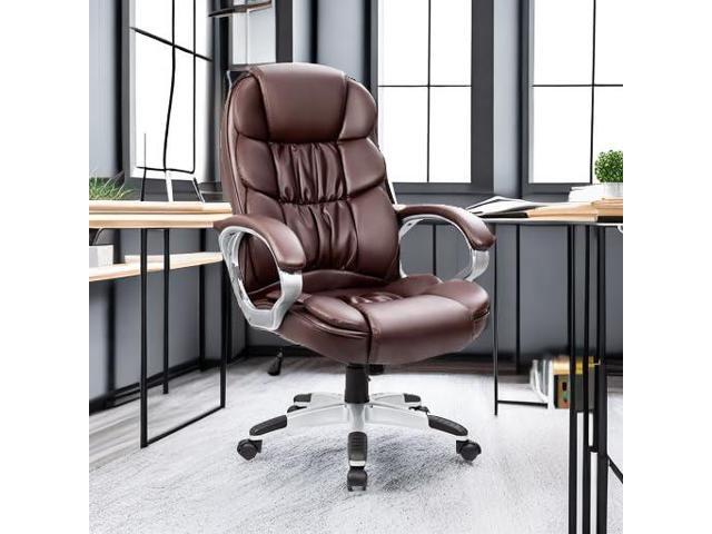 Homall Office Chair High Back Computer Chair Ergonomic Desk Chair, PU Leather Adjustable Height Modern Executive Swivel Task Chair with Padded...