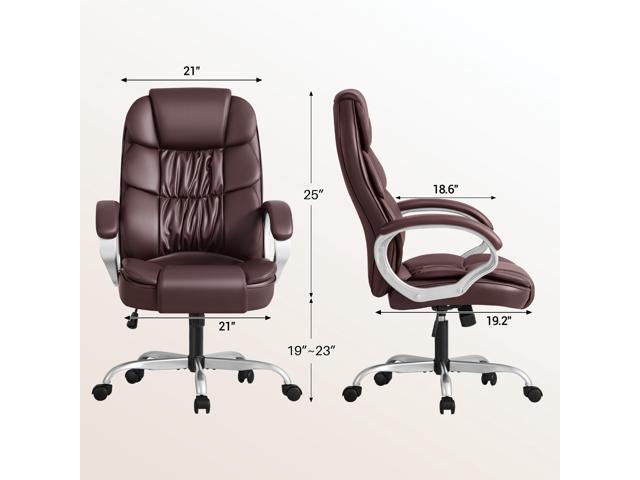 Homall Office Chair High Back Computer Chair Ergonomic Desk Chair, PU Leather Adjustable Height Modern Executive Swivel Task Chair with Padded...