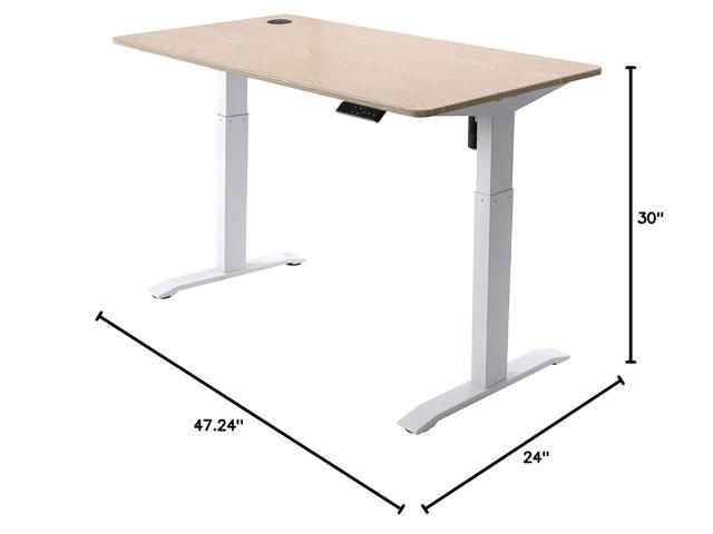 UNICOO Electric Height Adjustable Standing Desk, Electric Standing Workstation, Sit Stand Home Office Desk, Gaming Table, Whole-Piece Desktop Board...