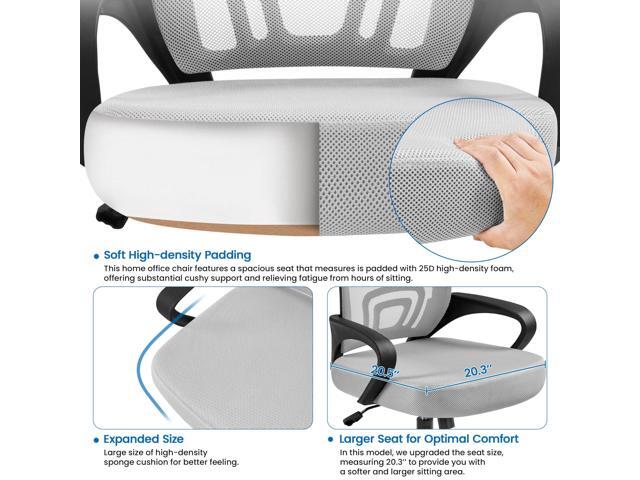 Yaheetech 2pcs Ergonomic Desk Chair Mesh Computer Chair with Lumbar Support Armrest Executive Rolling Swivel Adjustable Mid Back Task Chair for...