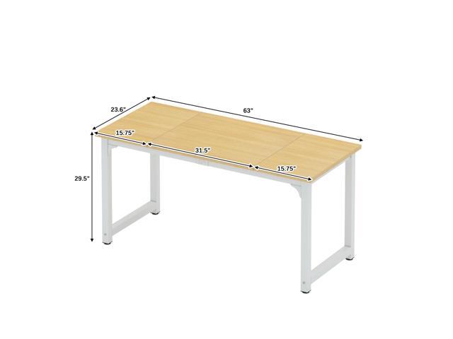 NSdirect 63' Computer Desk,Large Home Office Desk Wide Workstation 1 inch Thicker Tabletop for Writing,Games and Home Work PC Desk Modern Finish...
