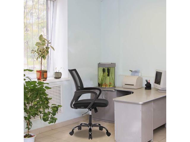 Office Chair Ergonomic Desk Chair with Lumbar Support & Armrest Height Adjustment Swivel Rolling Mid Back Breathable Mesh Chair PC Executive Works...