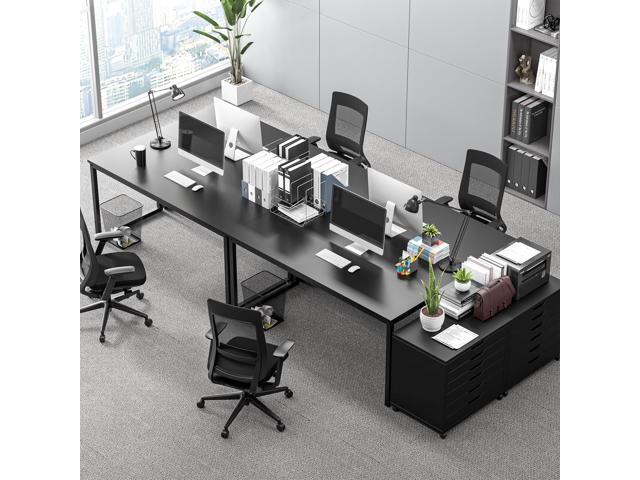 ZenStyle Computer Desk 55' Large Office Desk Computer Table Laptop PC Simple Study Writing Desk for Home Office, Black
