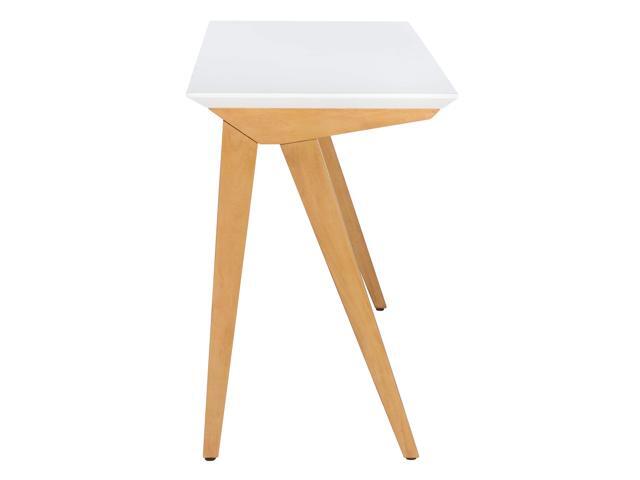 SAFAVIEH Home Collection Reid Oak/ White Computer Table Home Office Work Study Desk