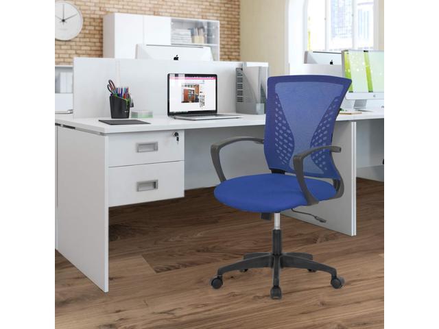 Conference Room Chairs Home Office Chair Ergonomic Desk Mesh Computer with Lumbar Support Armrest Mid Back Rolling Swivel Adjustable Task for...