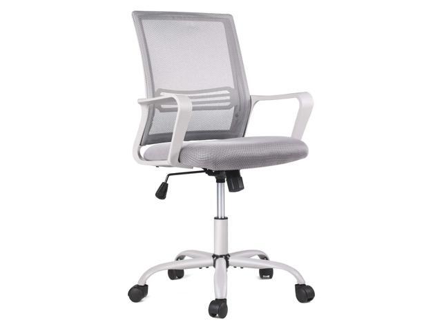 Office Chair Ergonomic Mesh Chair Computer Desk Chair Executive Home Office Chairs with Lumbar Support Armrest Rolling Swivel Adjustable Mid Back Grey