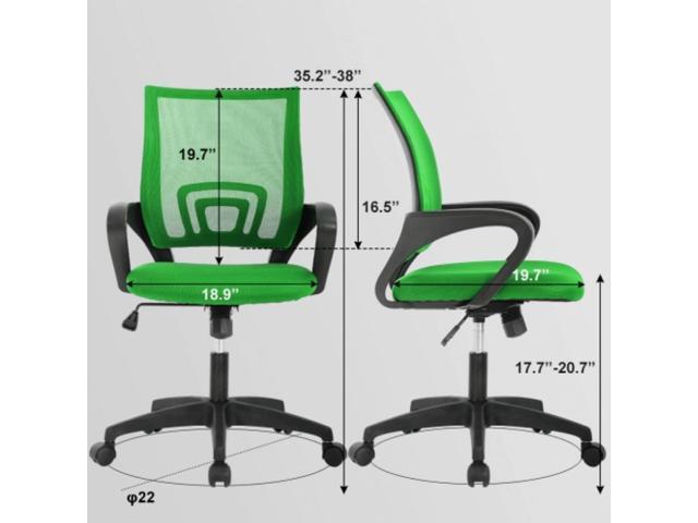 Home Office Chair Mesh Desk Chair, Ergonomic Computer Chair with Lumbar Support& Armrest, Adjustable Executive Office Chairs, Mid Back Task Chair...