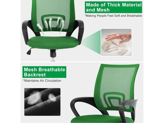 Home Office Chair Mesh Desk Chair, Ergonomic Computer Chair with Lumbar Support& Armrest, Adjustable Executive Office Chairs, Mid Back Task Chair...