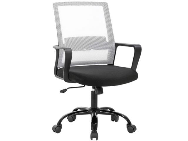 Ergonomic Desk Chair Mesh Office Chair, Computer Chair with Lumbar Support& Armrests, Adjustable Mid-Back Computer Desk Chair, Modern Executive...