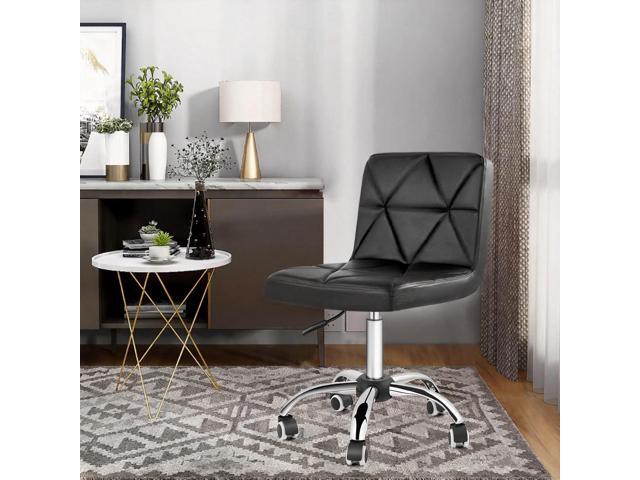 COSVALVE Armless Desk Chair, Mid Back 360 Degree Swivel Office Chair, Height Adjustable Executive Conference Task Chair with Rolling Wheels and...