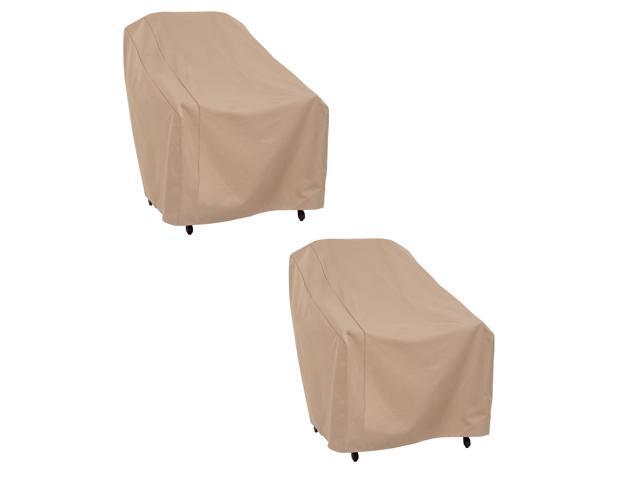 Modern Leisure Basics Patio Chair Cover, 2-Pack, 33' L x 34' W x 31' H, Khaki