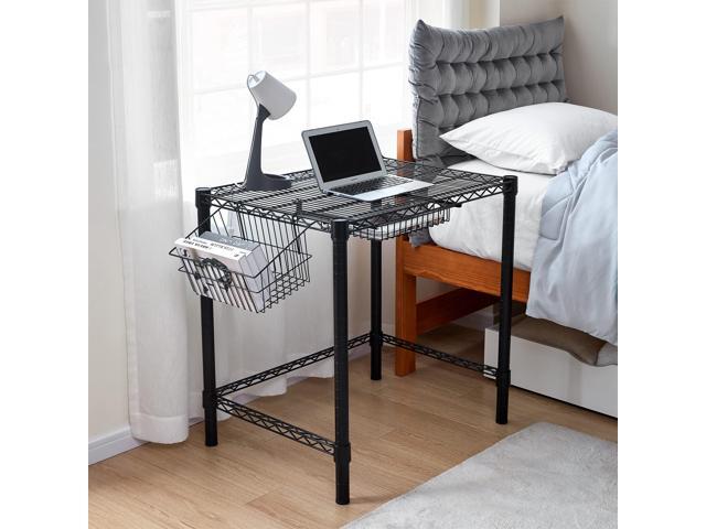 DormCo Suprima Heavy Duty Carbon Steel Desk - Compact Size - Black