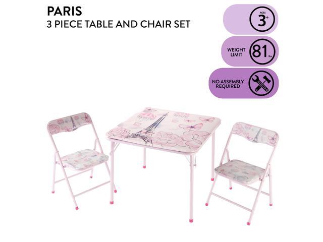 Heritage Kids Paris 3 Piece Table and Chair Set, Pink