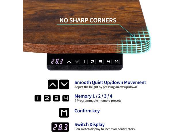 UNICOO - Dual Motor Electric Height Adjustable Standing Desk 59'x29.5' Inches, Home Office Computer Desk, Gaming Desk, with USB Charging and Hooks...
