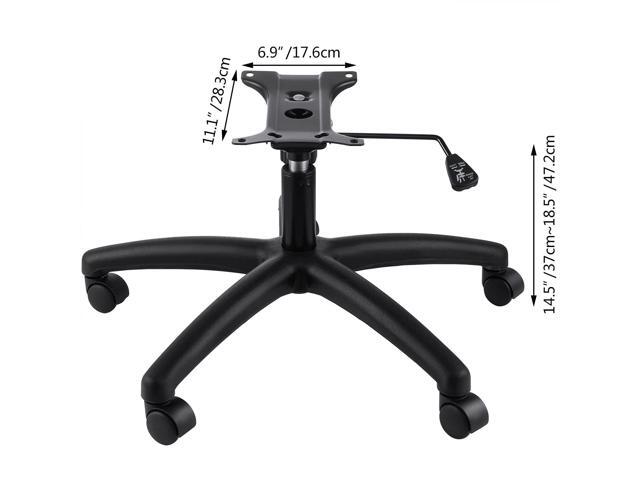 28' Swivel Chair Base Replacement, Office Chair Base, 350 Pounds Heavy Duty Gaming Chair Replacement Base with Bottom Plate Stand Cylinder and Casters