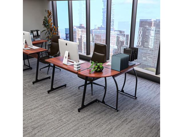 ZENY 58'' L-Shaped Gaming Desk Computer Corner Desk Reversible Table Home Office Desk PC Workstation Study Writing Desk Wood & Steel