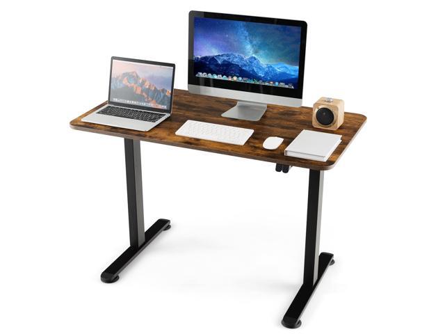 Giantex Electric Standing Desk 44 x 24 Inch, Height Adjustable Sit Stand Desk Desk w/Splice Board & Cable Management Hole, Computer Workstation...