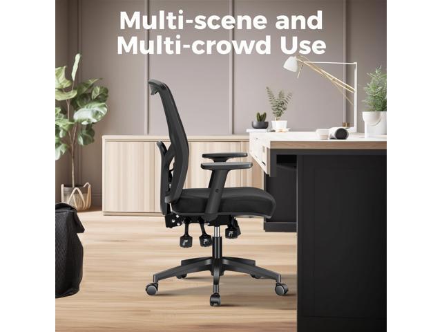 MAISON ARTS Ergonomic Mesh Office Chair, High Back Computer Task Chair Desk Chair with Adjustable Armrest and Lumbar Support for Home Office