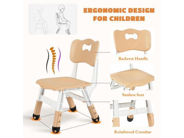Arlopu Kids Table and 6 Chairs Set, Height Adjustable Graffiti Desk, Preschool Activity Art Craft Table, for Daycare Classroom Home Boys and Girls...