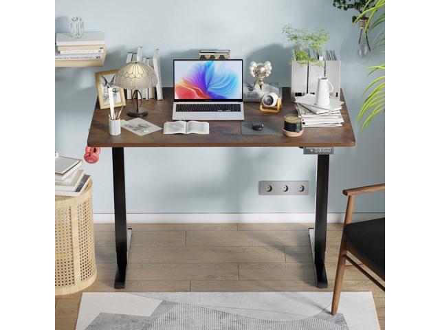BLKMTY Electric Standing Desk 24'x47' Adjustable Height Computer Desk for Home Office - Ergonomic Sit Stand with Headphone Hook, 20db Noiseless...