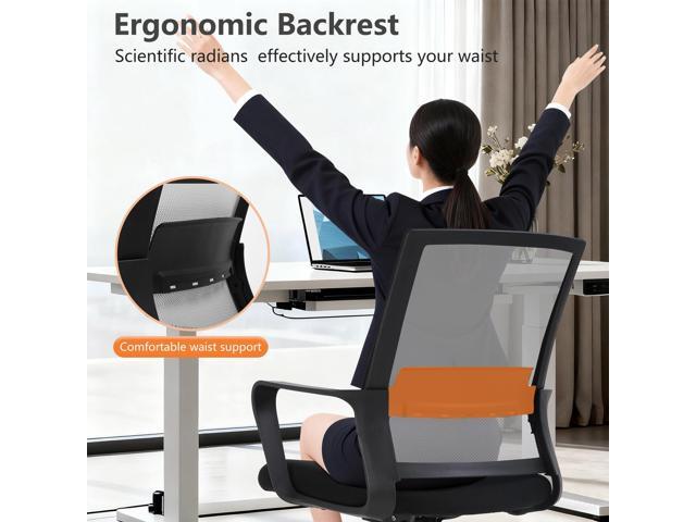 PayLessHere Office Chair Computer Chair Ergonomic Mesh Chair Mid-Back Home Office Swivel Chair Modern Desk Chair with Wheels Armrests Lumbar...