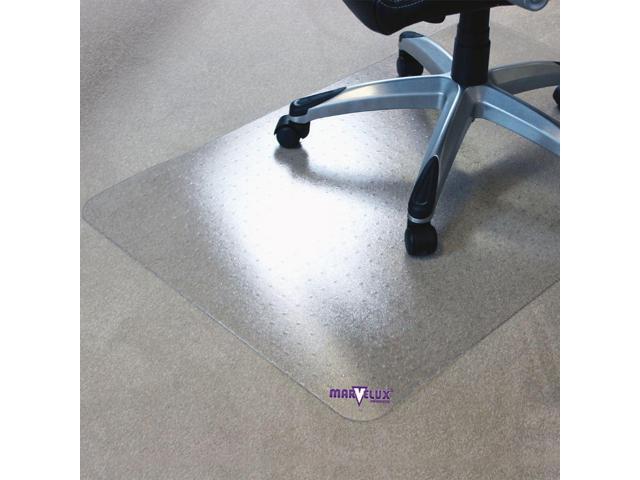 Marvelux Office Chair Mat for Carpets 36' x 48' Durable Clear Carpet Protector Mat for Rolling Chairs Under Desks, Rectangular APET Carpeted Floor...