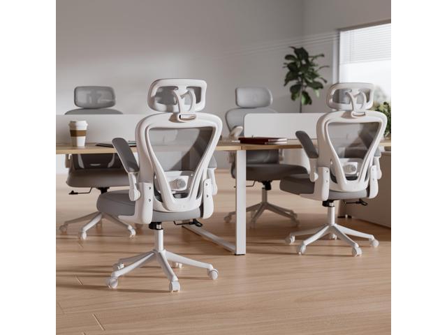 Ergonomic Office Chair M903, Computer Desk Chair with Wheels, High Back Mesh Office Chair with Adjustable Lumbar Support, Headrest, Flip-Up...