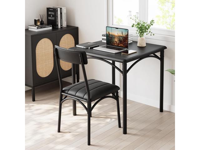 Amyove Kitchen Table and Chairs for 2, Square Dining Room Table Set with 2 Upholstered Chairs, 3 Piece Kitchen Table Set for Small Space,...
