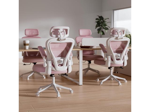 Ergonomic Office Chair M903, Computer Desk Chair with Wheels, High Back Mesh Office Chair with Adjustable Lumbar Support, Headrest, Flip-Up...