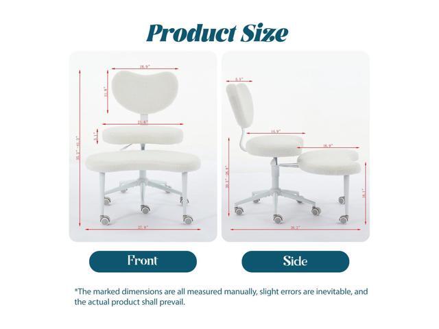 Ergonomic Cross Legged Chair with Wheels,360° Swivel Meditation Chair with Lumbar Support,Ergonomic Cloud Criss Cross Desk Chair,Flexible Design...