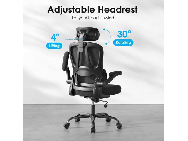 Farini Ergonomic Office Chair, Desk Chair with Headrest and Lumbar Support, High Back Swivel Home Office Chair with Headrest for Home Office...