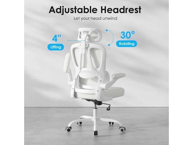 Farini Ergonomic Office Chair, Desk Chair with Headrest and Lumbar Support, High Back Swivel Home Office Chair with Headrest for Home Office...