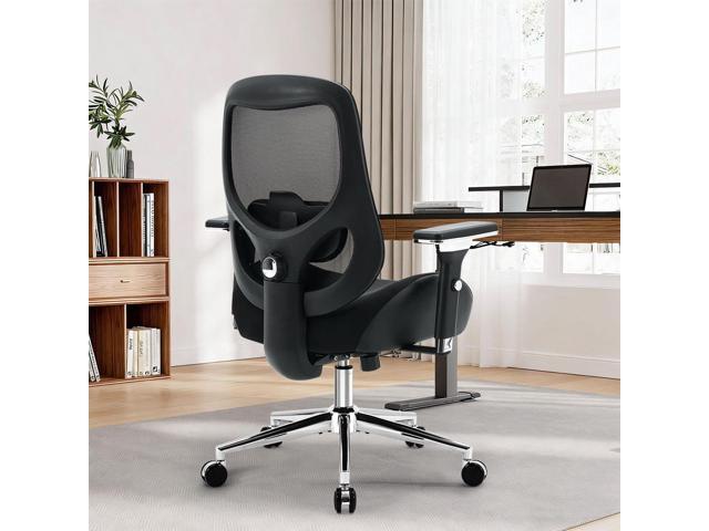 700lbs Big and Tall Office Chair for Heavy People Ergonomic Mesh Desk Chair with Wide Thick Seat Cushion,Adjustable Lumbar Support and 4D Armrests...
