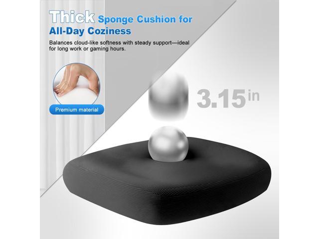 Office Chair Ergonomic Desk Chair with Lumbar Support and Headrest, Thick Cushion Mesh Computer Chair with Armrest and Tilt Lock, High Back Home...